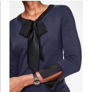 Boden Josie Ponte Dress in Navy 10L